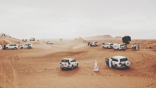 Scenic view of desert against sky