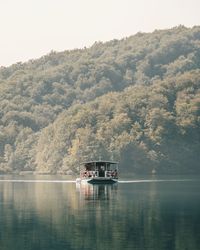 Scenic view of lake against mountain