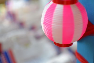 Close-up of red balloons