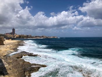 Scenic view of sea against sky