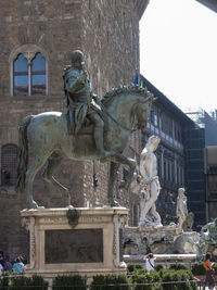 Statue of historic building
