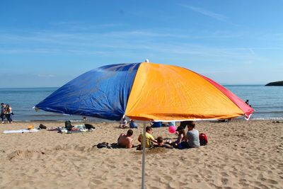 Group of people on beach