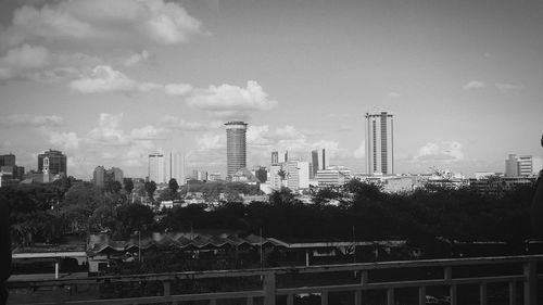 Cityscape against sky