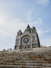 Low angle view of historic building against sky