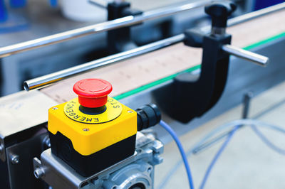 Close-up of machine part