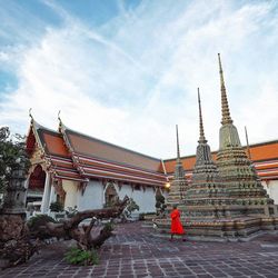 Traditional temple against sky