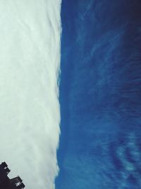 Low angle view of vapor trail in sky