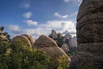 Scenic view of rocky mountains against sky