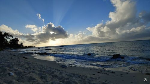 Scenic view of sea against sky