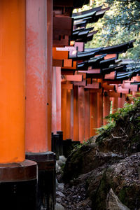 View of temple outside building