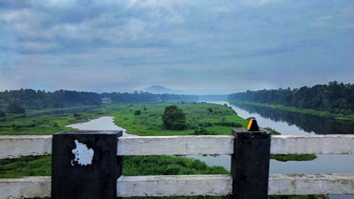 Scenic view of landscape against sky