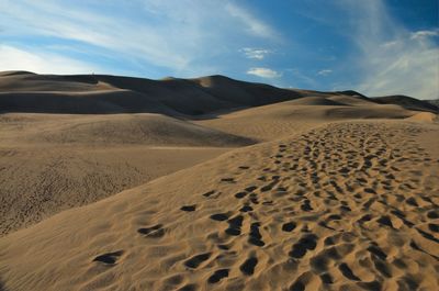 Scenic view of desert