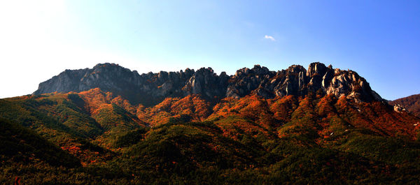 View of rock formations