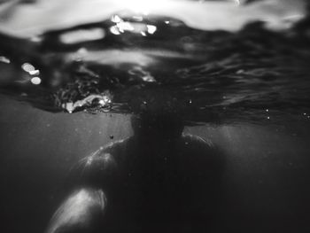 Close up of underwater