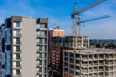 Buildings against sky in city