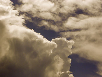 Low angle view of clouds in sky