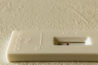Close-up of computer keyboard on table