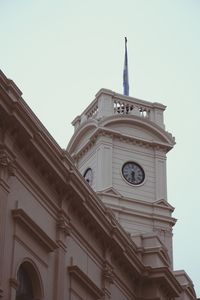 Low angle view of clock tower