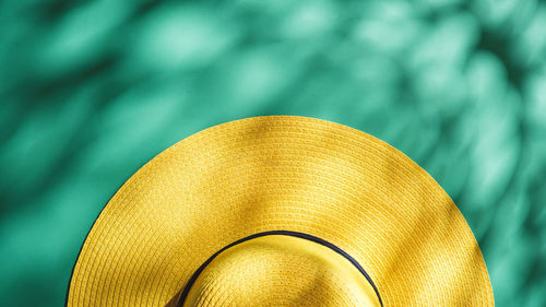 Close-up of hat against blurred background