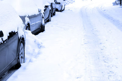 Snow covered road