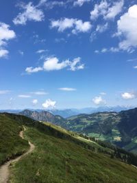 Scenic view of landscape against sky