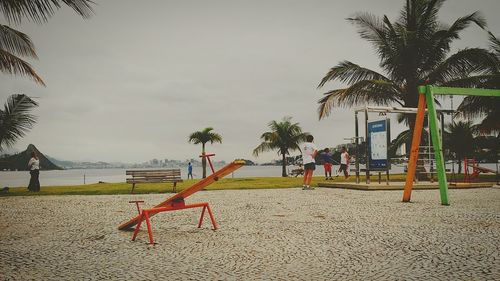 View of playground against sky