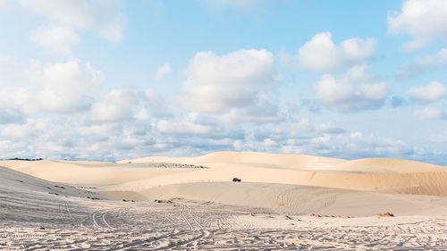 Scenic view of desert against sky