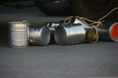 Close-up of machine in factory