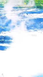 Close-up of water against sky