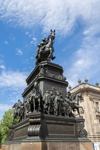 Low angle view of statue