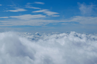 Low angle view of clouds in sky