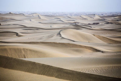 Aerial view of desert