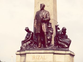 Low angle view of statue