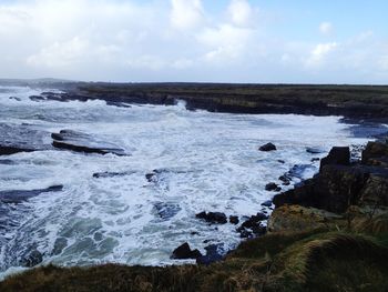 Scenic view of sea against sky