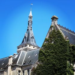 Low angle view of traditional building against sky