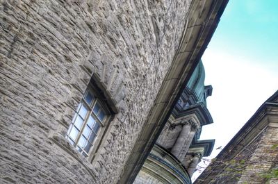 Low angle view of built structure against sky