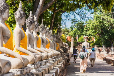 View of buddha statue in temple