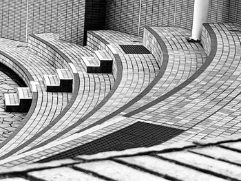 High angle view of umbrella