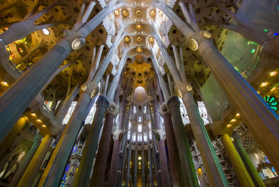 Low angle view of ceiling of cathedral