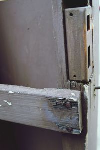 Close-up of wooden wall