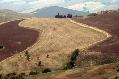 High angle view of landscape