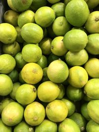 Full frame shot of oranges in market