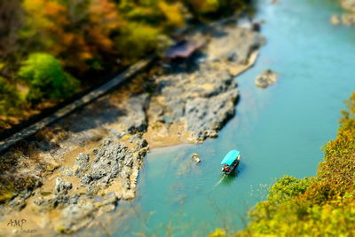 Boats in sea