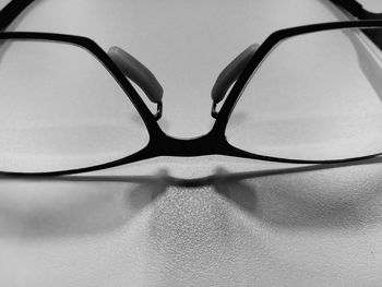 Close-up of sunglasses on table