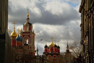 Church against cloudy sky