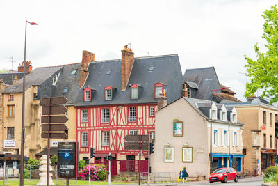 Buildings against sky in city