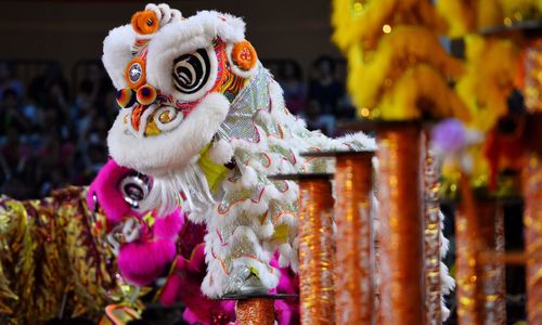 Close-up of multi colored decoration