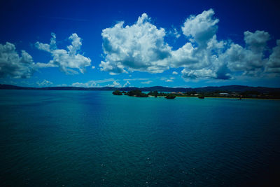 Panoramic view of sea against sky