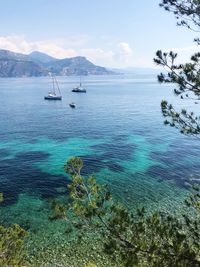 Scenic view of sea against sky