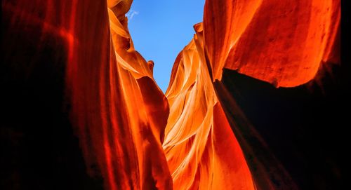 Antelope canyon - abstract background. travel and nature concept.